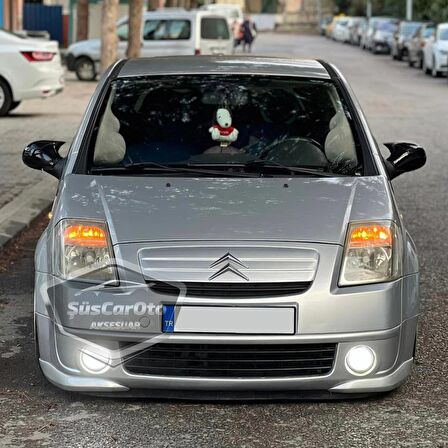 Citroen C2 2004-2008 Uyumlu Batman Yarasa Ayna Kapağı Piano Black ABS Plastik