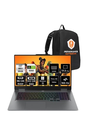 LOQ 17IRX10 i5 13450HX 96GB 512GB SSD RTX5050/8GB 115W 17.3" FHD 165Hz W11P Gaming Laptop