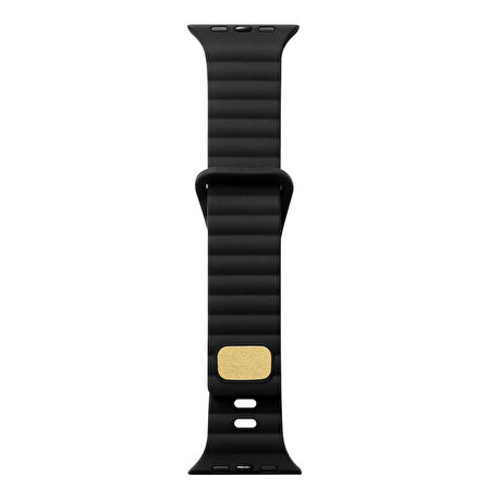 Gpack Apple Watch SE 2 2023 44mm Kordon Silikon Metal Tokalı Ayarlanabilir KRD73