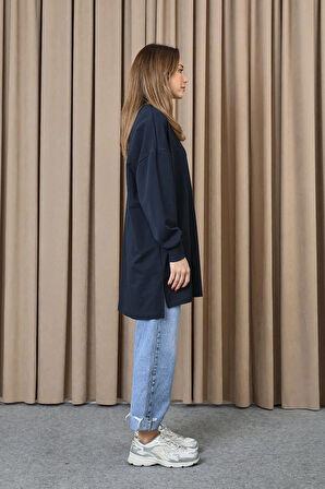 Puane 2 İp Kumaş Taş ve Baskılı Detaylı Sweatshirt