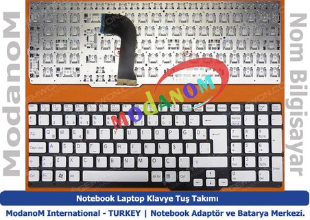 Sony Vaio SVS15115FNB Klavye Türkçe Gümüş