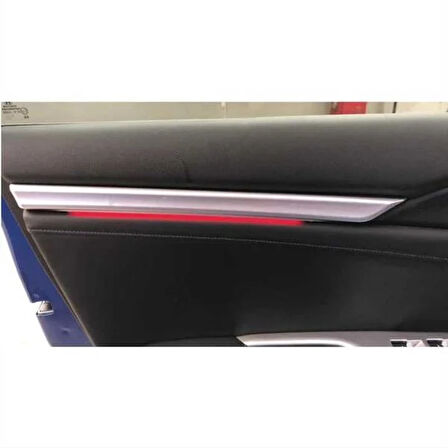 Honda Civic Fc5 2016-2020 Kapı İç Çıta Ambians 2 Parça Kırmızı