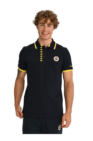 FENERBAHÇE ORİJİNAL LİSANSLI ERKEK TRİBÜN ÇUBUKLU DETAYLI POLO T-SHİRT LAZER 