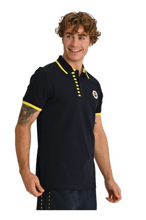 FENERBAHÇE ORİJİNAL LİSANSLI ERKEK TRİBÜN ÇUBUKLU DETAYLI POLO T-SHİRT LAZER 