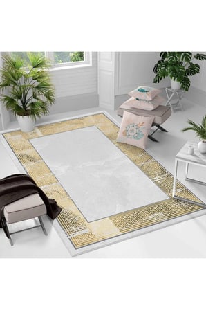 Kaymaz Taban Yıkanabilir Halı – Mutfak, Salon, Yatak Odası için Modern Dijital Baskı Halı (SLNHALI_1