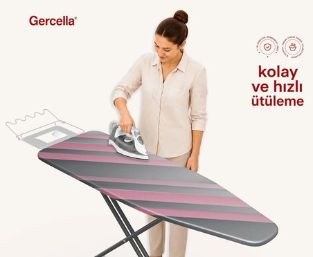 (HEDİYELİ) PİNK DREAM ÜTÜ MASASI KILIFI BEZİ ÖRTÜSÜ