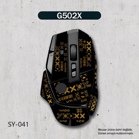 G502X Uyumlu Gaming Mouse Grip Tape – Kaymaz Ter Emici Yapışkanlı Koruyucu Mouse Kaplama Sticker – SY041