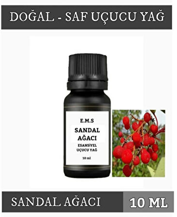 SANDAL AĞACI Uçucu Yağ Buhurdanlık Esansı Oda Kokusu DİFÜZÖR Uçucu Esansiyel Yağ Buhur Yağı 10 ML.