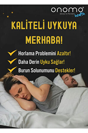Health Ağız Bandı Siyah 30 Adet, Horlama Önleyici Ağız Kapama Hipoalerjenik Uyku Bandı