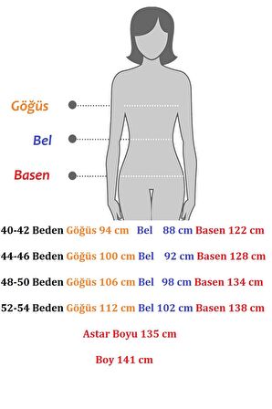 Büyük Beden Payetli  Uzun Abiye Elbise 17B-2360