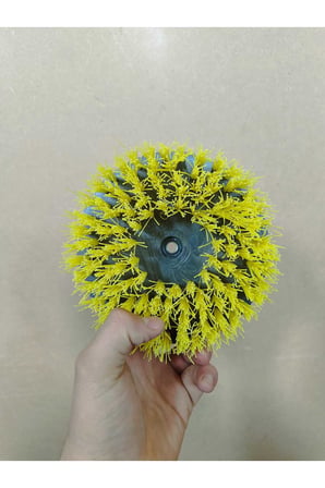 17 cm Endüstriyel Halı Yıkama Fırçası -Motorlu Tırpan Makinesi Başı Uyumlu Aparatı 1 Adet