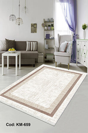 Pamuk Dokuma Taban Kaymaz Yıkanabilir Klasik Desenli  Salon Halısı Mutfak Halısı Koridor Halısı