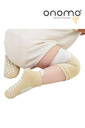 Life Bebek Yürüme Emekleme Çorap ve Dizlik Seti 1 Çift Karışık Renk