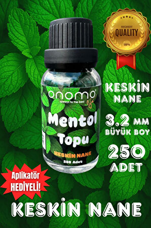 Premium Mentol Topu Keskin Nane Aroma Kapsülleri 250 Adet