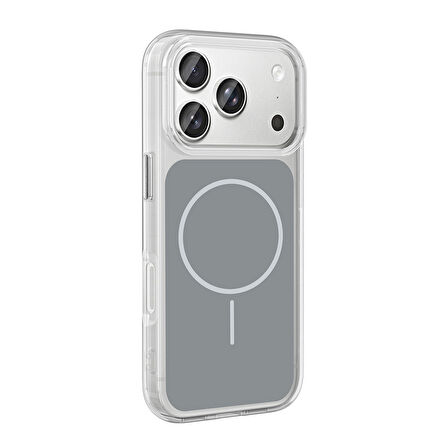 Apple Uyumlu iPhone 17 Pro Max Kılıf Metal Buton Tasarımlı Zr-İkonik