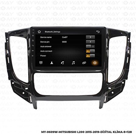 Araç Multimedya Mitsubishi L200 Android 12 Carplay 4Gb Ram + 64Gb Hdd Dijital Navigasyon Ekran MYW