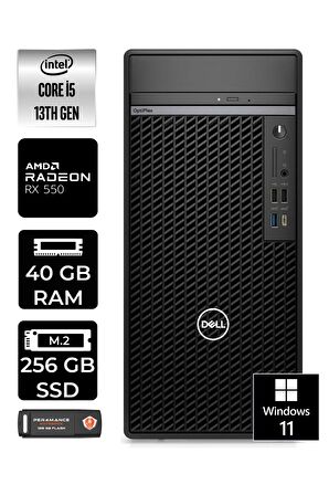 DELL OPTIPLEX i5 13500 40GB RAM 256GB SSD RX550/4GB W11HOME N010O7010MTU MASAÜSTÜ PC & PER4BELLEK