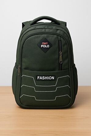 OWYON POLO FASHİON OKUL SIRT ÇANTASI (YENİ SEZON)-YEŞİL