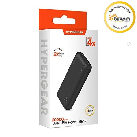 Hypergear 20000 mAh Hızlı Şarj Powerbank Siyah 