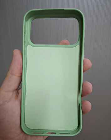 iPhone 17 PRO MAX Uyumlu Silikon İçi Kadife Logolu Lansman Kılıf