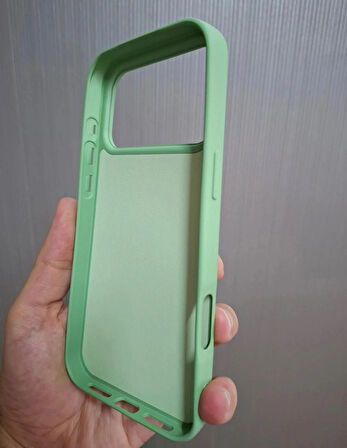 iPhone 17 PRO MAX Uyumlu Silikon İçi Kadife Logolu Lansman Kılıf