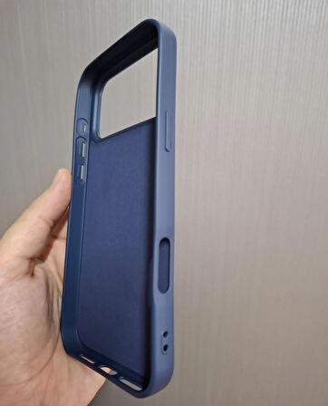 iPhone 17 PRO MAX Uyumlu Silikon İçi Kadife Logolu Lansman Kılıf