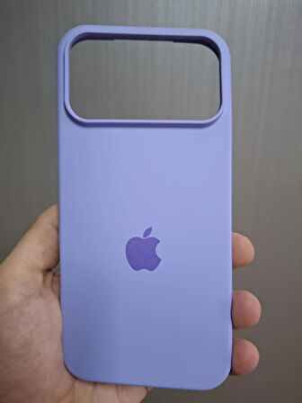 iPhone 17 PRO MAX Uyumlu Silikon İçi Kadife Logolu Lansman Kılıf