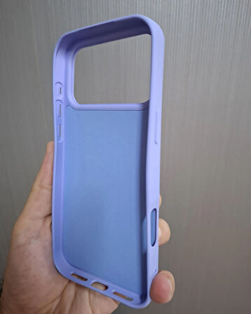 iPhone 17 PRO MAX Uyumlu Silikon İçi Kadife Logolu Lansman Kılıf