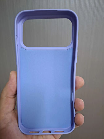 iPhone 17 PRO MAX Uyumlu Silikon İçi Kadife Logolu Lansman Kılıf