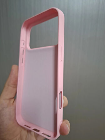 iPhone 17 PRO MAX Uyumlu Silikon İçi Kadife Logolu Lansman Kılıf
