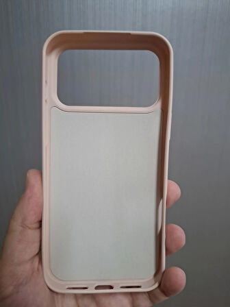 iPhone 17 PRO MAX Uyumlu Silikon İçi Kadife Logolu Lansman Kılıf