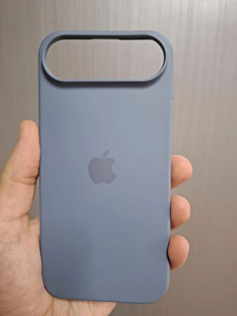 iPhone AIR Uyumlu Silikon İçi Kadife Logolu Lansman Kılıf