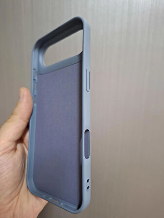 iPhone AIR Uyumlu Silikon İçi Kadife Logolu Lansman Kılıf