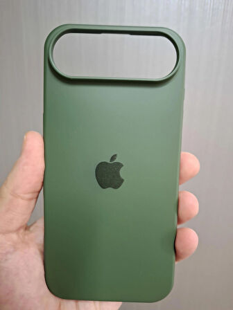 iPhone AIR Uyumlu Silikon İçi Kadife Logolu Lansman Kılıf