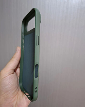 iPhone AIR Uyumlu Silikon İçi Kadife Logolu Lansman Kılıf