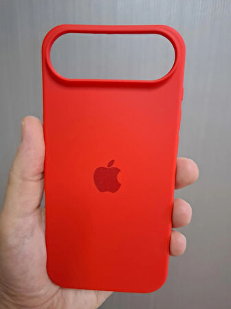 iPhone AIR Uyumlu Silikon İçi Kadife Logolu Lansman Kılıf