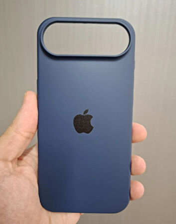 iPhone AIR Uyumlu Silikon İçi Kadife Logolu Lansman Kılıf