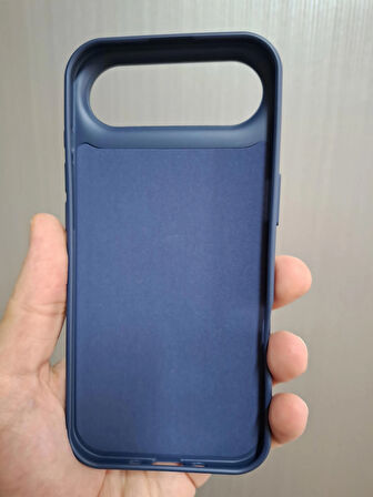 iPhone AIR Uyumlu Silikon İçi Kadife Logolu Lansman Kılıf