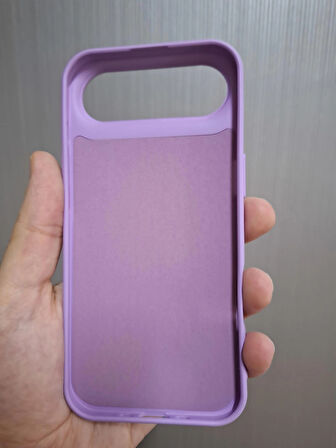 iPhone AIR Uyumlu Silikon İçi Kadife Logolu Lansman Kılıf