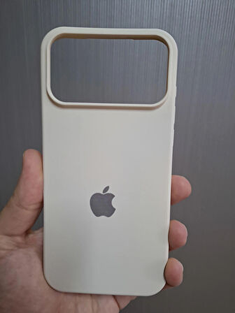 iPhone 17 PRO Uyumlu Silikon İçi Kadife Logolu Lansman Kılıf