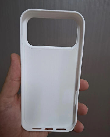 iPhone 17 PRO Uyumlu Silikon İçi Kadife Logolu Lansman Kılıf