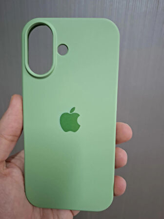 iPhone 17 Uyumlu Silikon İçi Kadife Logolu Lansman Kılıf