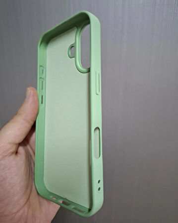 iPhone 17 Uyumlu Silikon İçi Kadife Logolu Lansman Kılıf