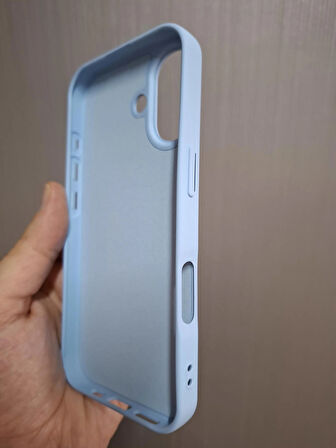 iPhone 17 Uyumlu Silikon İçi Kadife Logolu Lansman Kılıf