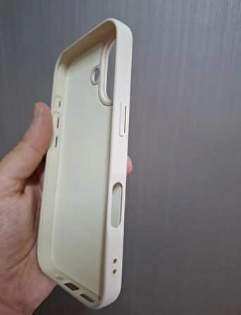iPhone 17 Uyumlu Silikon İçi Kadife Logolu Lansman Kılıf