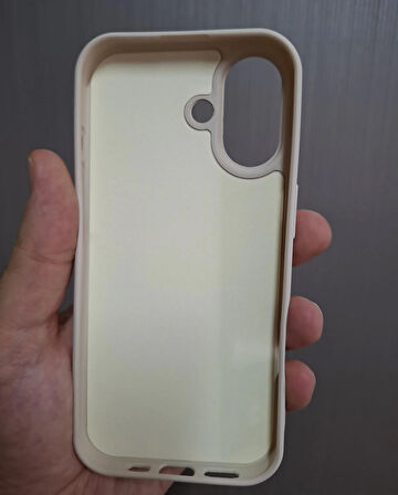 iPhone 17 Uyumlu Silikon İçi Kadife Logolu Lansman Kılıf