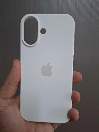 iPhone 17 Uyumlu Silikon İçi Kadife Logolu Lansman Kılıf
