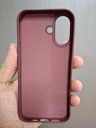 iPhone 17 Uyumlu Silikon İçi Kadife Logolu Lansman Kılıf