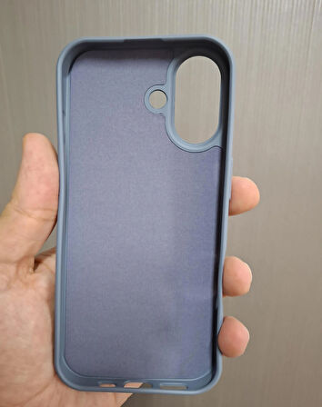 iPhone 17 Uyumlu Silikon İçi Kadife Logolu Lansman Kılıf