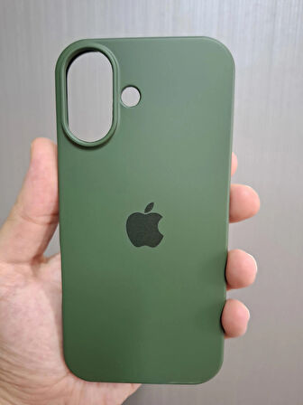 iPhone 17 Uyumlu Silikon İçi Kadife Logolu Lansman Kılıf